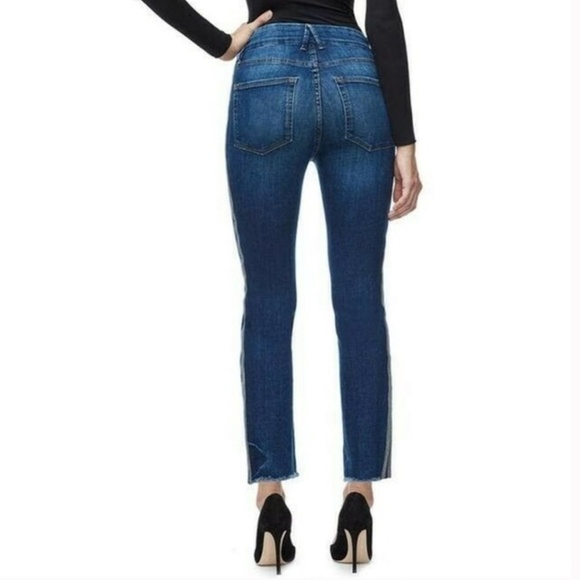 Good American Good Legs Straight Athletic Stripe size 6 / 28 - Picture 2 of 11